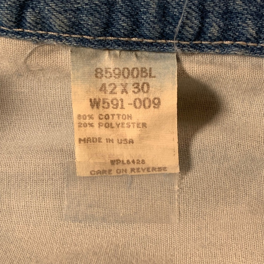 Vintage Made in USA Wrangler Jeans 42x30 Fit. 40x29 Stretch Classic Fit - Picture 7 of 10
